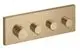 AXOR-HG-AXOR-ShowerSolutions-Thermostatmodul-360-120-Unterputz-eckig-fuer-3-Verbraucher-Brushed-Bronze-10751140 gallery number 1